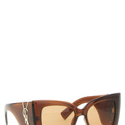 Saint Laurent Brown Acetate Sunglasses