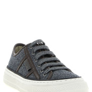 Brunello Cucinelli Gray Low Top Sneakers