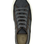 Brunello Cucinelli Gray Low Top Sneakers