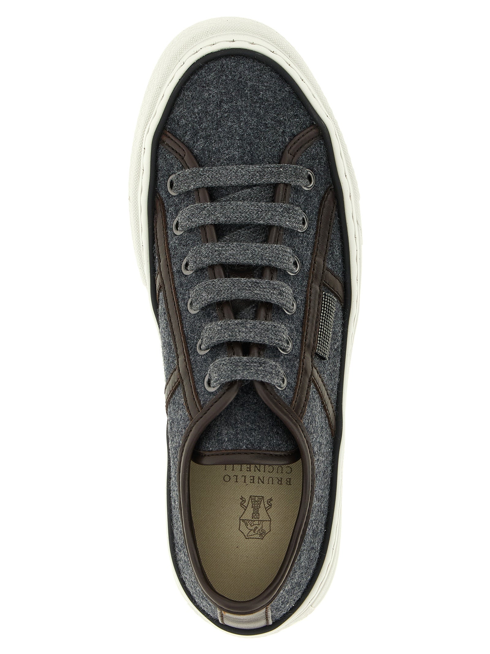 Brunello Cucinelli Gray Low Top Sneakers