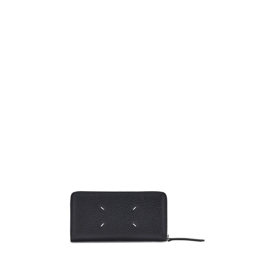 Maison Margiela Black Grained Leather Wallet