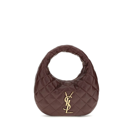 Saint Laurent Baby Icare Brown Quilted Leather Shoulder Bag