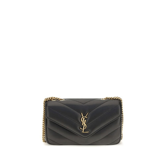 Saint Laurent Loulou Black Leather Crossbody Bag
