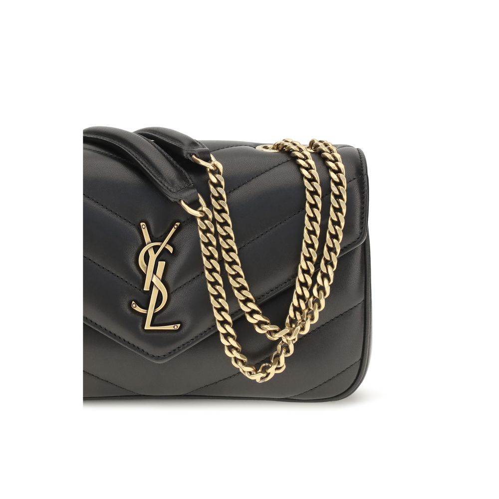 Saint Laurent Loulou Black Leather Crossbody Bag