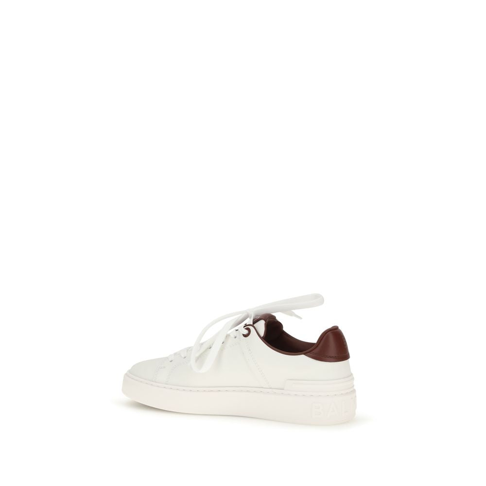 Balmain B-Court White Leather Sneakers