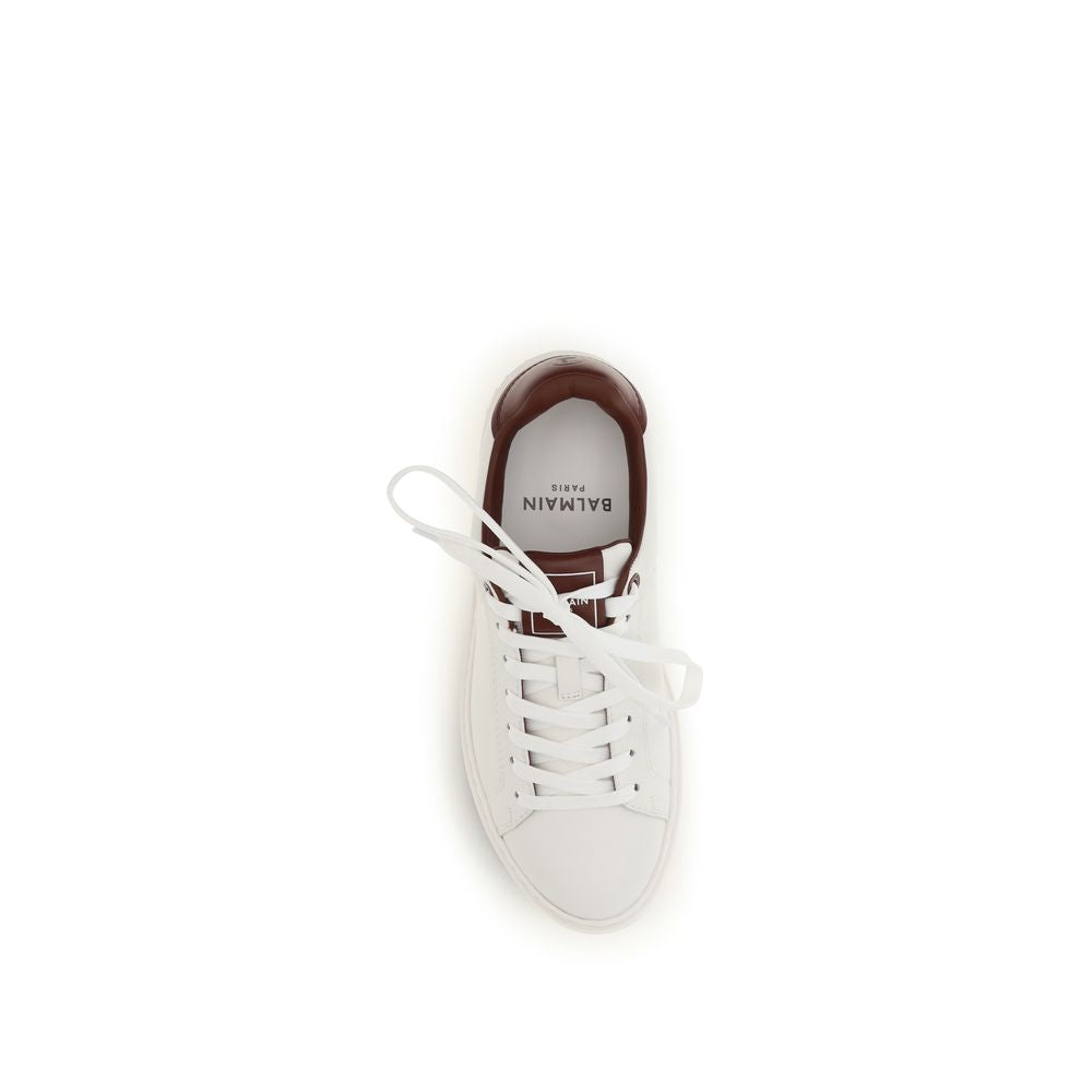 Balmain B-Court White Leather Sneakers