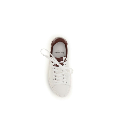 Balmain B-Court White Leather Sneakers