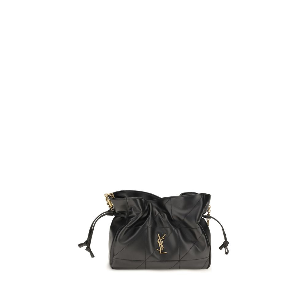 Saint Laurent Jamie Black Leather Pouch