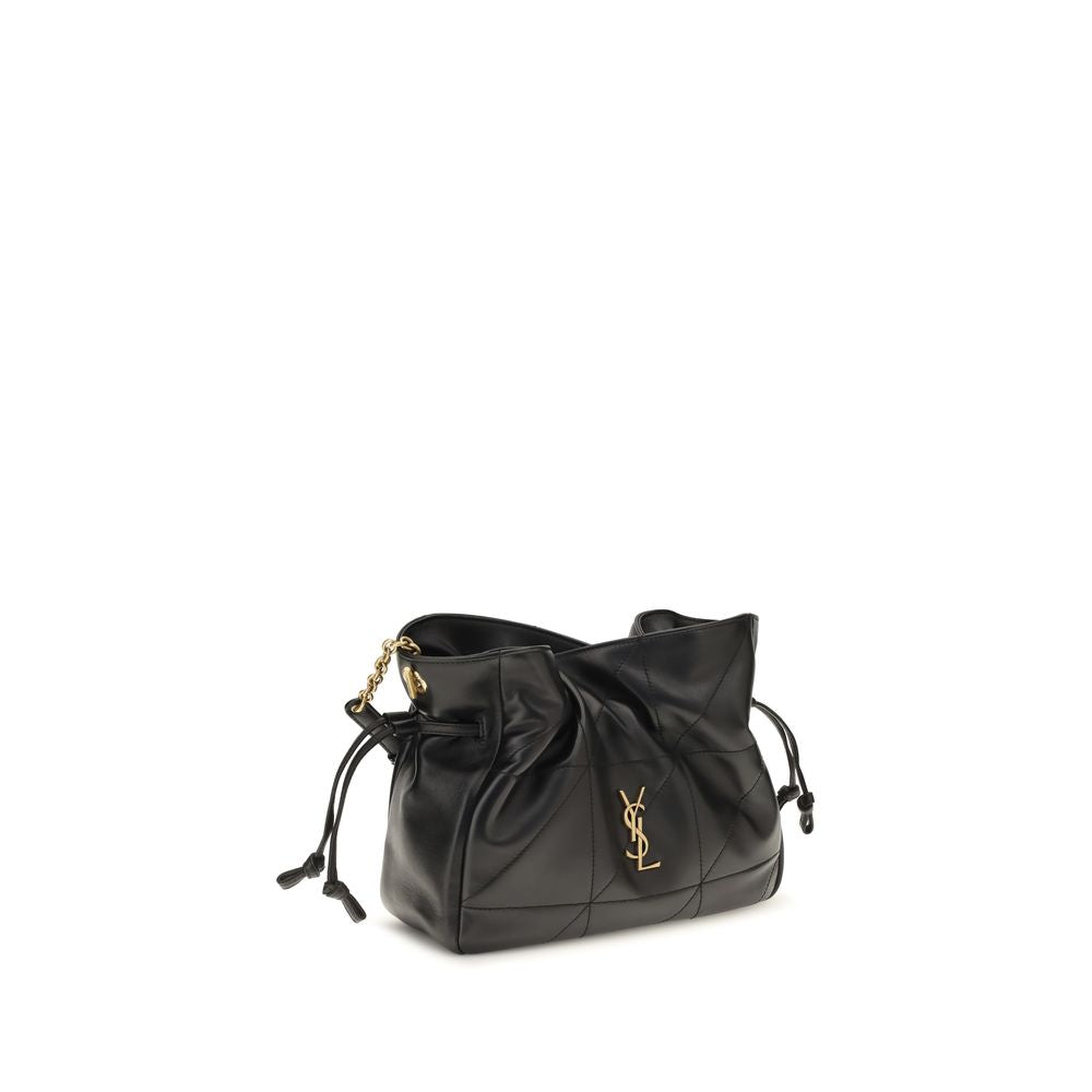 Saint Laurent Jamie Black Leather Pouch