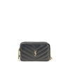 Saint Laurent LouLou Matelassé Black Leather Camera Bag