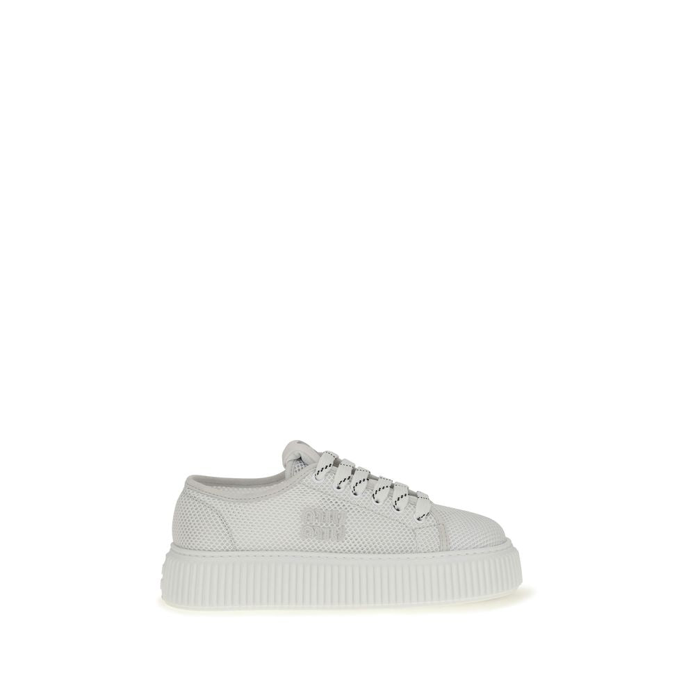 Miu Miu White Platform Sneakers