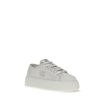 Miu Miu White Platform Sneakers