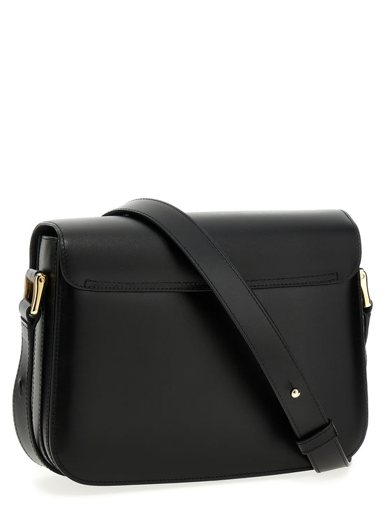 A.P.C. Black Cowhide Crossbody Bag
