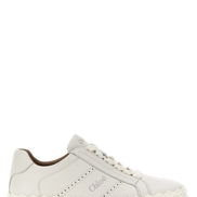 Chloé Lauren White Leather Sneakers