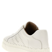 Chloé Lauren White Leather Sneakers
