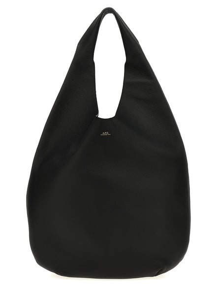 A.P.C. Black Calfskin Shoulder Bag