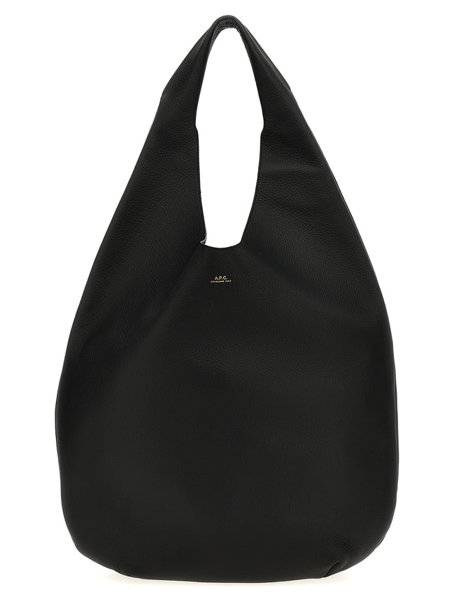 A.P.C. Black Calfskin Shoulder Bag