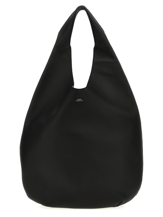 A.P.C. Black Calfskin Shoulder Bag