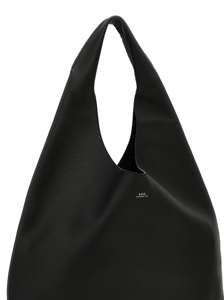 A.P.C. Black Calfskin Shoulder Bag