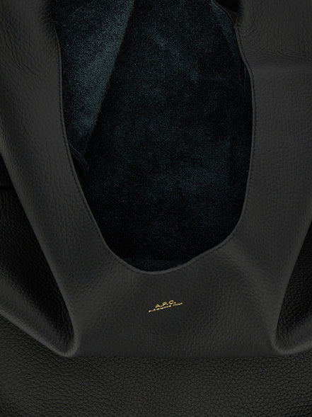 A.P.C. Black Calfskin Shoulder Bag