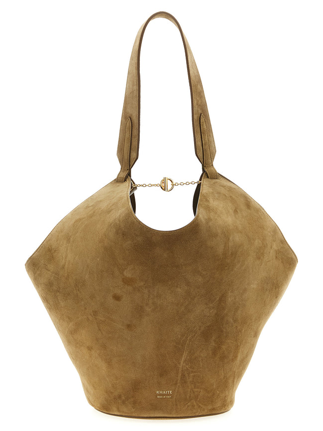 Khaite Brown Calfskin Tote Bag