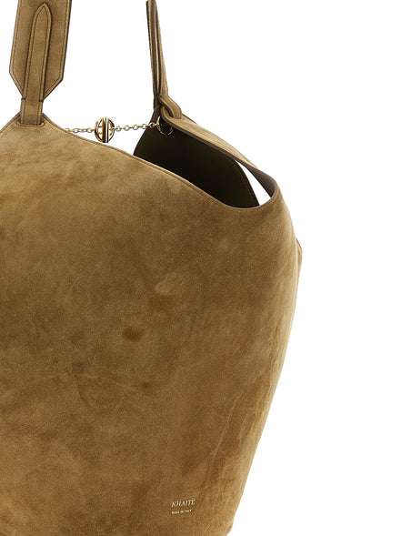 Khaite Brown Calfskin Tote Bag