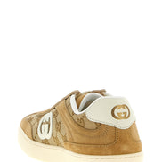 Gucci Beige Calfskin Low Top Sneakers
