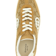 Gucci Beige Calfskin Low Top Sneakers