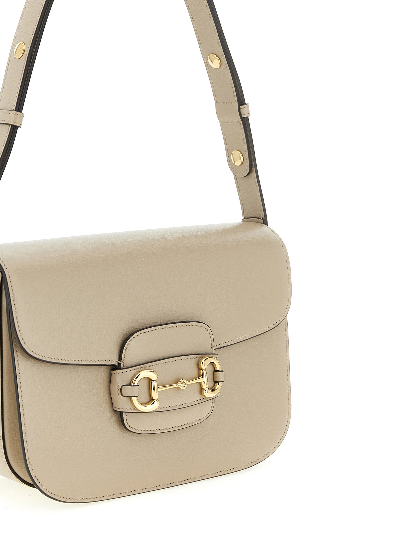 Gucci Μπεζ Τσάντα Ώμου από Δέρμα Μόσχου