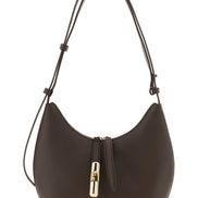 Furla Goccia Brown Leather Shoulder Bag
