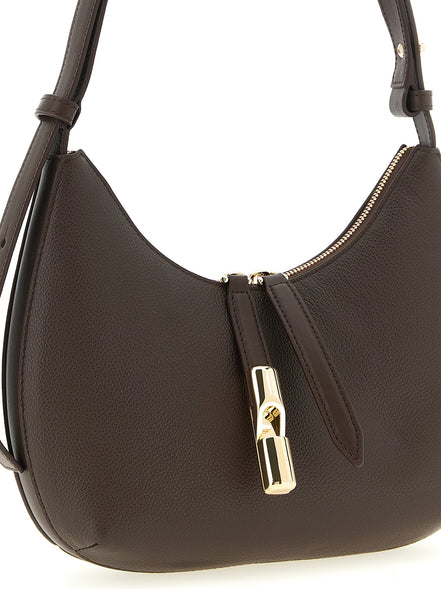 Furla Goccia Brown Leather Shoulder Bag