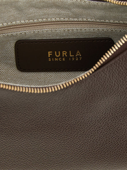 Furla Goccia Brown Leather Shoulder Bag