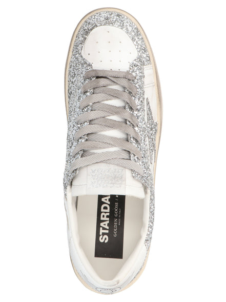 Golden Goose Silver Polyester Low Top Sneakers