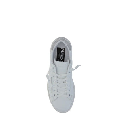 Golden Goose Pure Star White Leather Sneakers