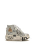 R13 White Cotton High Top Sneakers