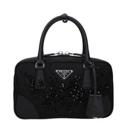 Prada Black Fabric Satchel Bag