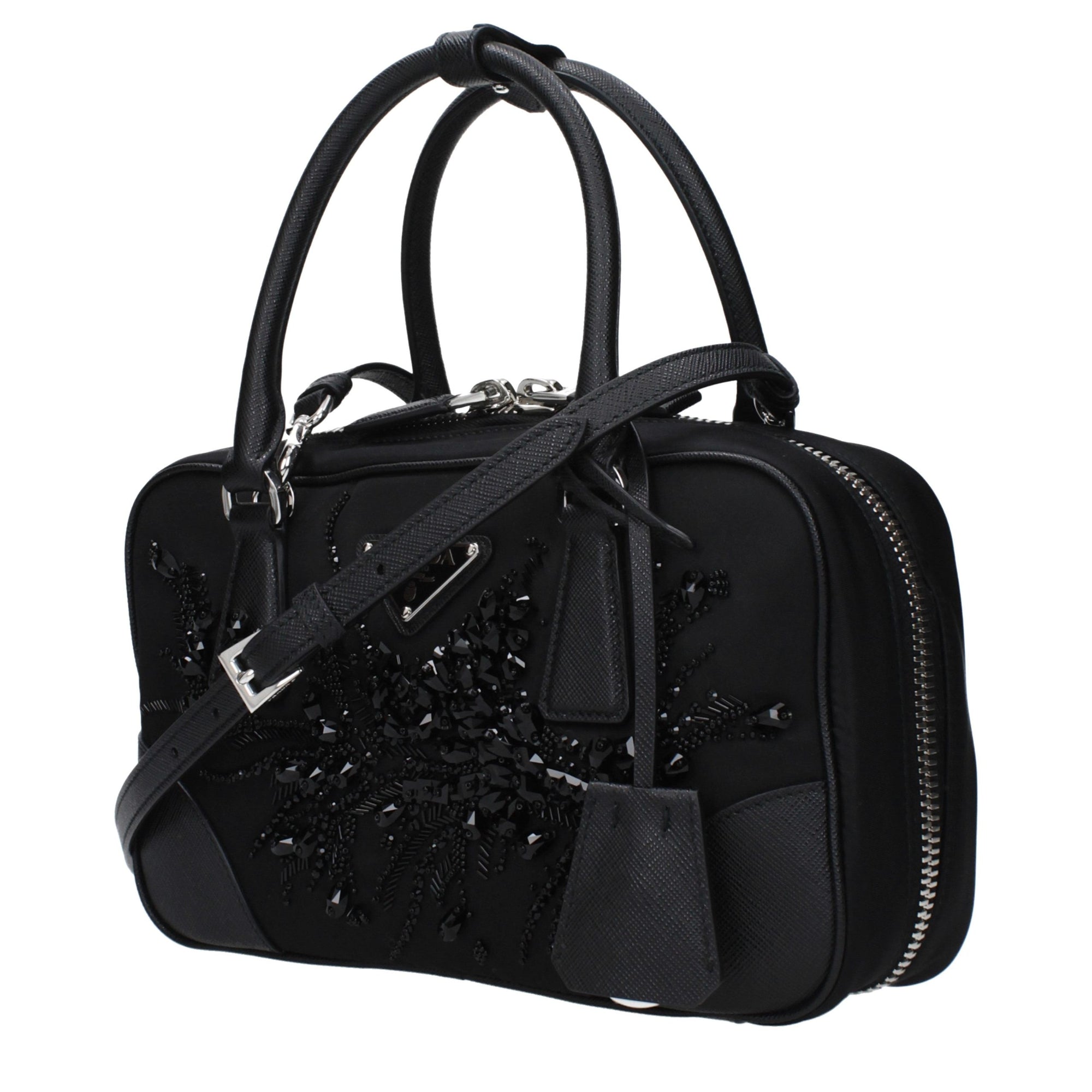 Prada Black Fabric Satchel Bag