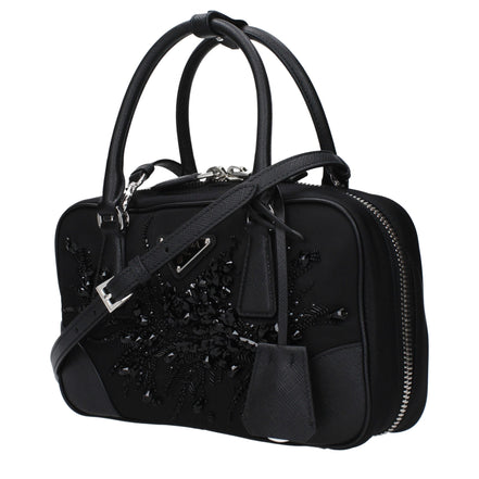 Prada Black Fabric Satchel Bag