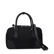 Prada Black Fabric Satchel Bag