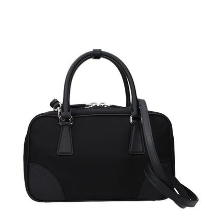 Prada Black Fabric Satchel Bag