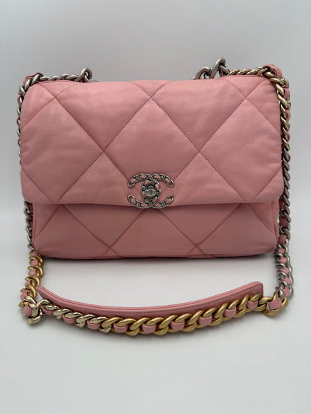 Chanel 19 Medium Pink Shoulder Bag