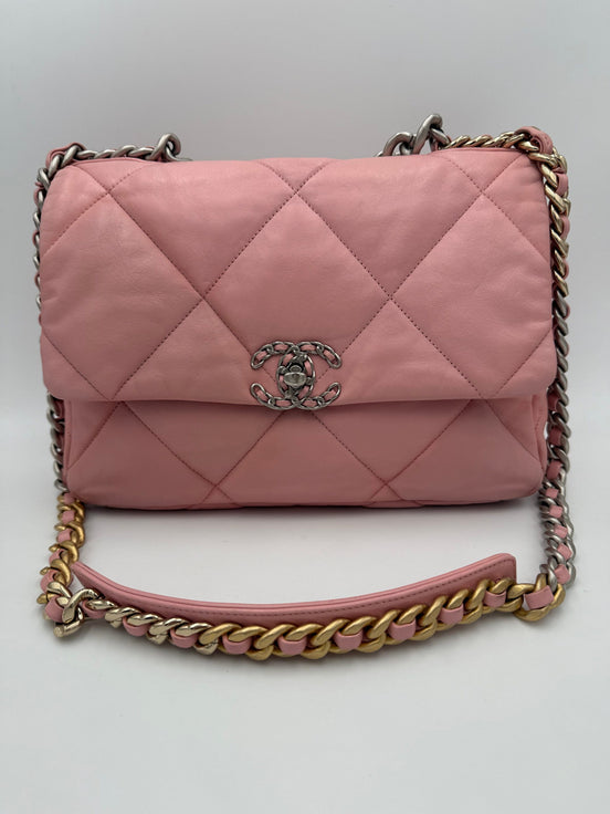 Chanel 19 Medium Pink Shoulder Bag