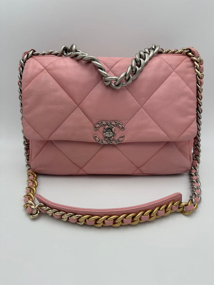 Chanel 19 Medium Pink Shoulder Bag