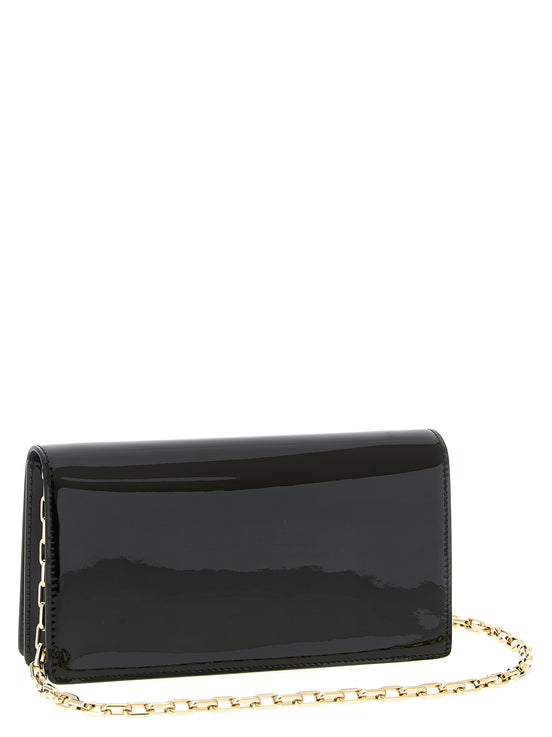 Christian Louboutin Μαύρο Δερμάτινο Clutch