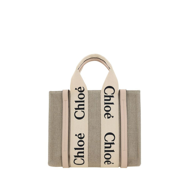 Chloé Woody Canvas Tote Bag