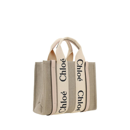 Chloé Woody Canvas Tote Bag