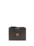 PINKO Brown Calf Leather Bos Taurus Wallet