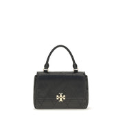 Tory Burch Black Calf Leather Bos Taurus Wallet