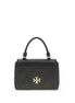 Tory Burch Black Calf Leather Bos Taurus Wallet