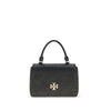Tory Burch Black Calf Leather Bos Taurus Wallet